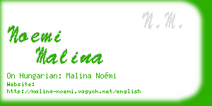 noemi malina business card